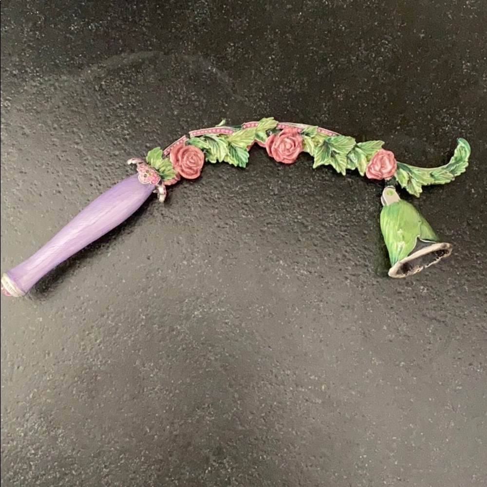 Jeweled Austrian Crystal Floral Candle Snuffer floral rhinestones